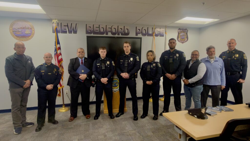 Nbpd NBPD Swears in Four New Officers – New Bedford Police Department