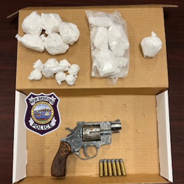 345 grams of cocaine and a 38 special revolver were seized at 341 North Street #1